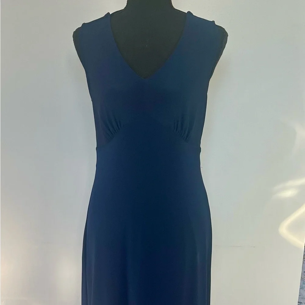 Worn one time!  Empire Waist Maxi Dress With Cowl Back.  Last Tango - Picture 3 of 8